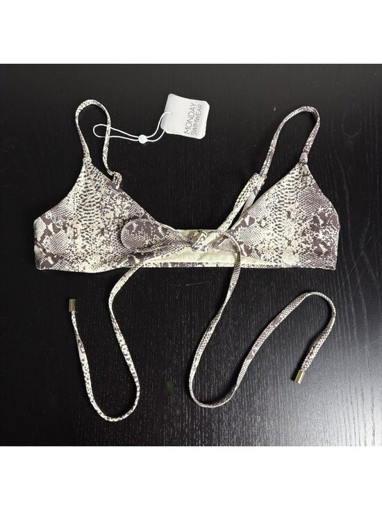Monday Swimwear Other - NWT MONDAY SWIMWEAR Womens S St. Martin Bikini Swimsuit Top in New Snake Print